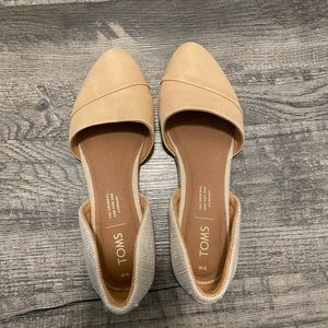 Toms Jutti D'Orsay Leather Flats BNWOBox